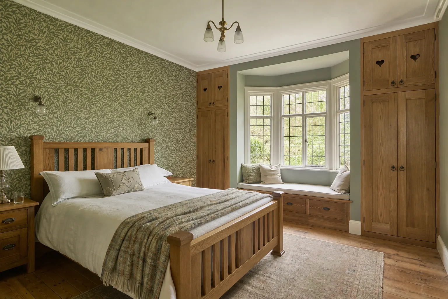 Arts and Crafts Master Suite with a Window Seat, Letchworth Garden City, Hertfordshire