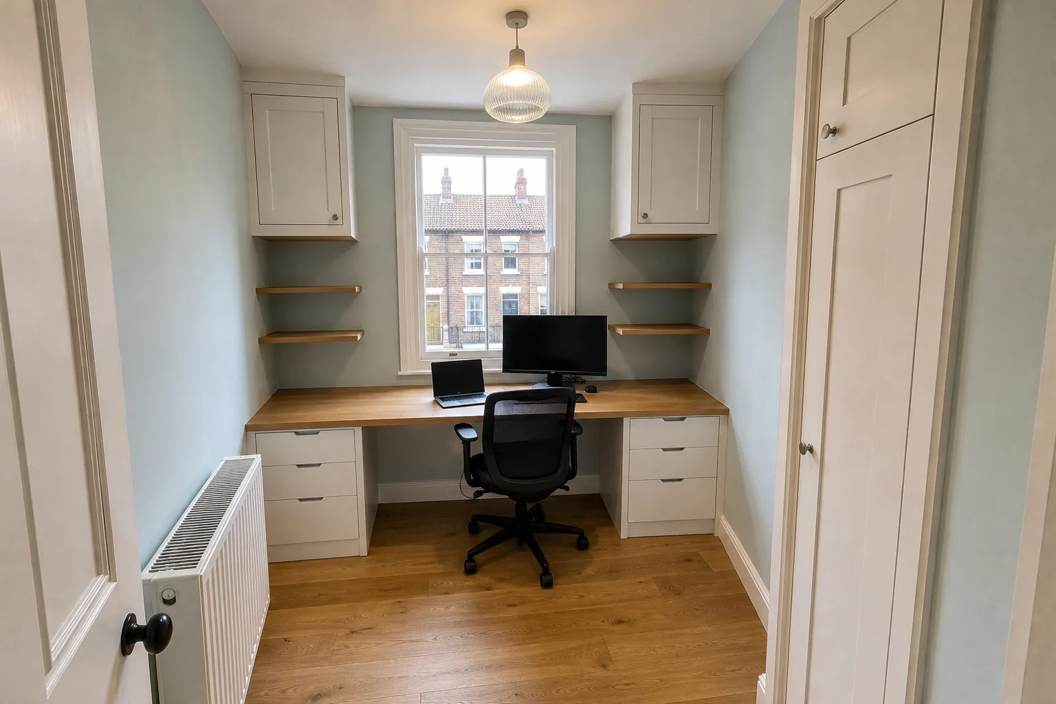 Box Room Turned into a Fitted Home Office, Golden Triangle, Norwich