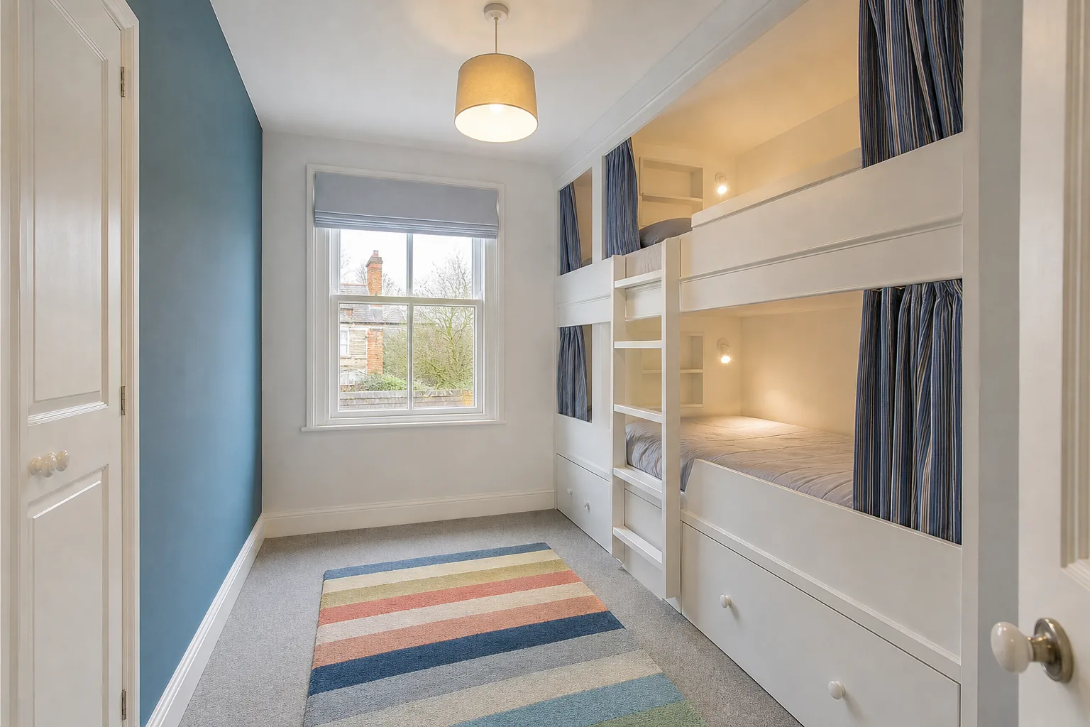 Twin Children's Bedroom with Built In Bunk Beds, Romsey Town, Cambridge