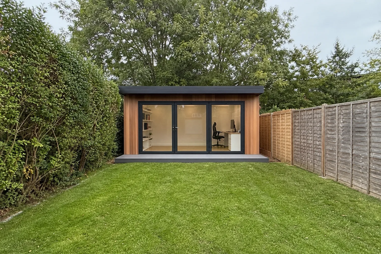 Insulated Cedar Clad Garden Office, Merrow, Guildford