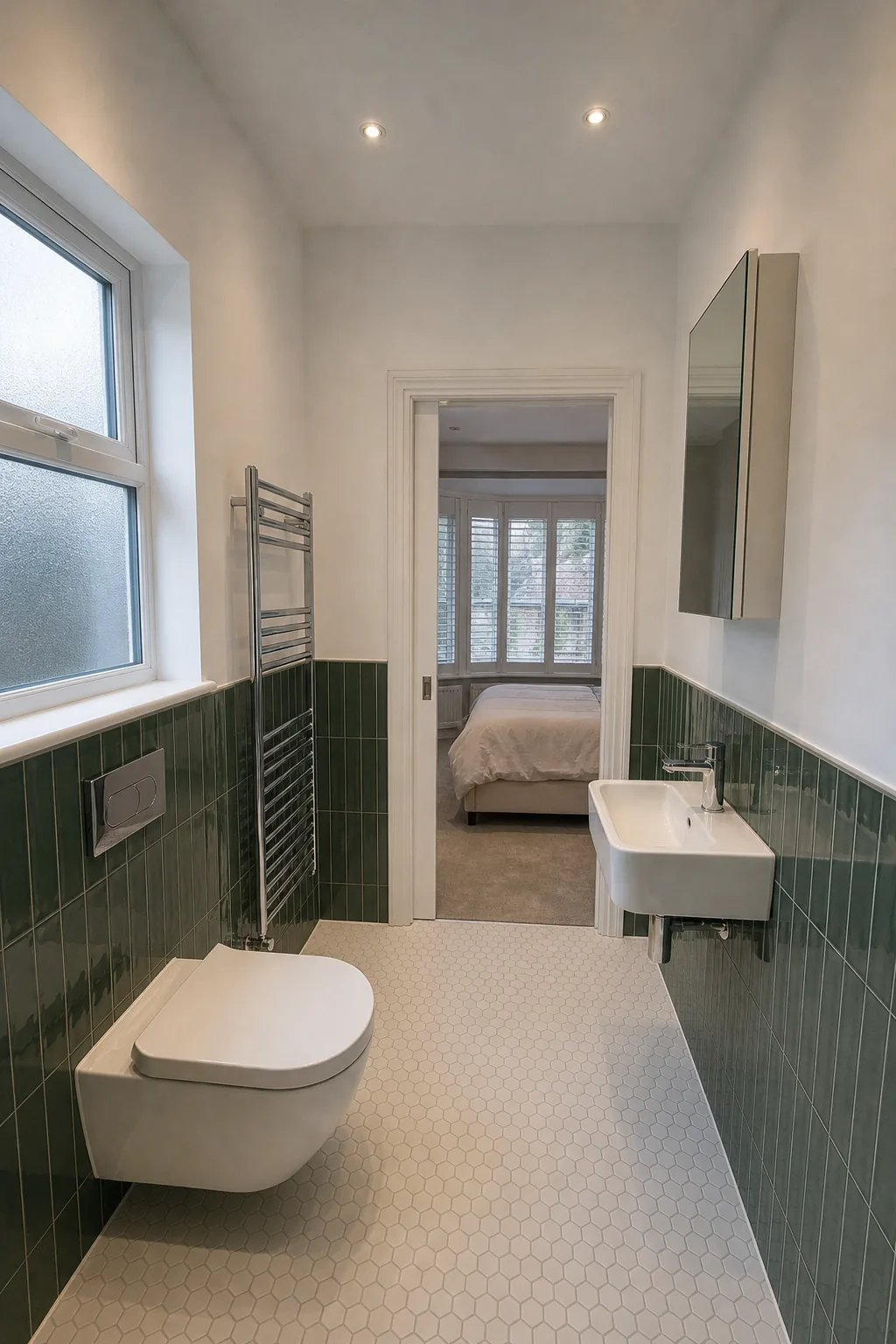 Compact Ensuite with a Walk In Shower in Moseley, Birmingham, photo 2 of 3