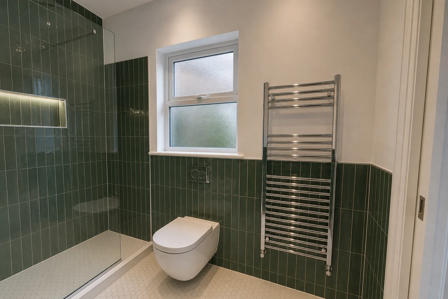 Compact Ensuite with a Walk In Shower in Moseley, Birmingham, photo 3 of 3