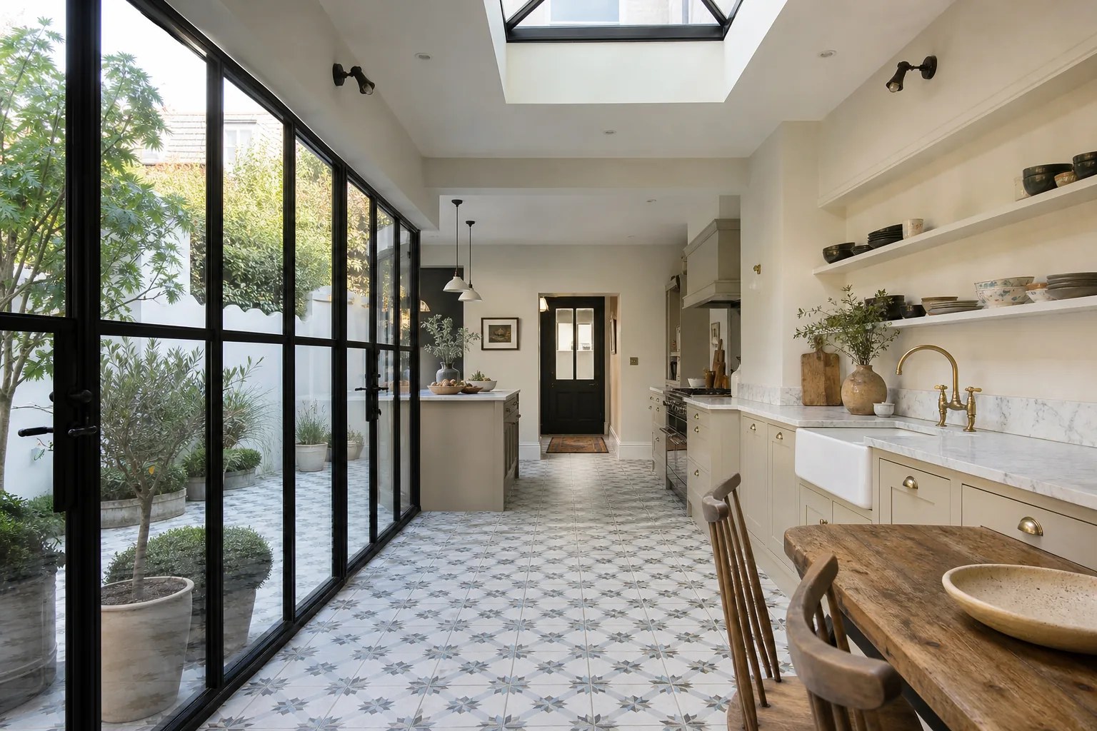Side Return with Steel Framed Glazing and a Lantern, Montpellier, Cheltenham