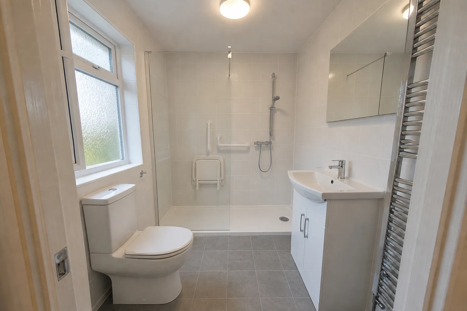 Downstairs Shower Room for Easier Living, Hucclecote, Gloucester