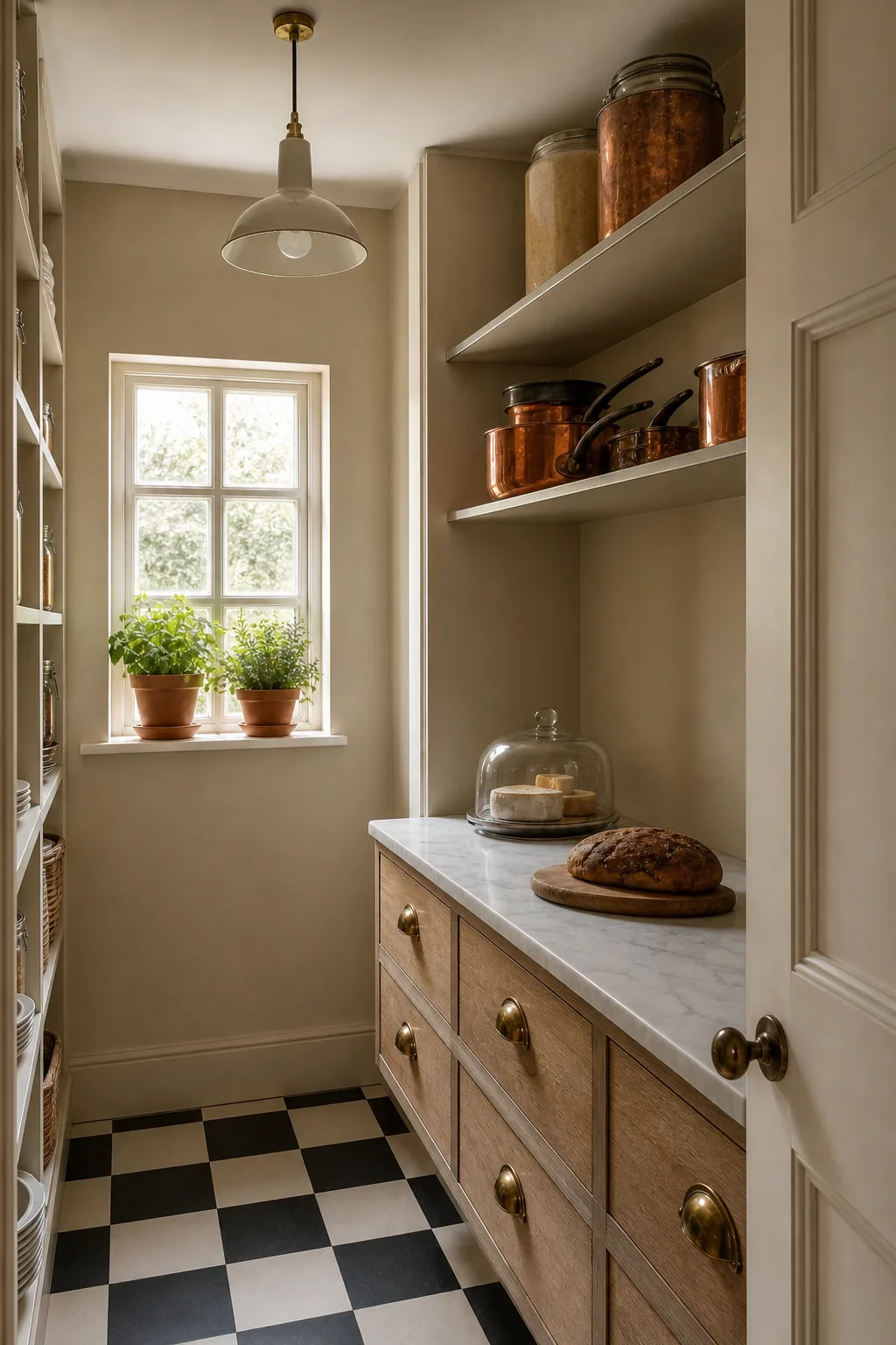Edwardian Walk In Pantry off a Family Kitchen in Newnham, Cambridge, photo 2 of 3