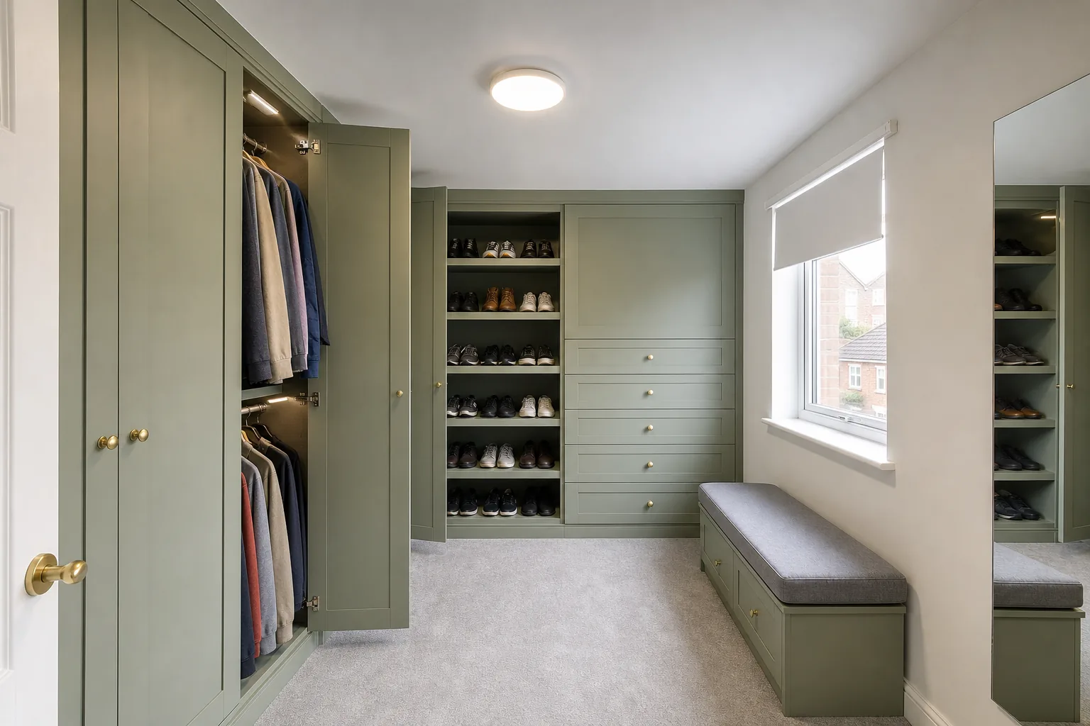 Fitted Dressing Room in a 1990s Detached House, Ponteland, Northumberland