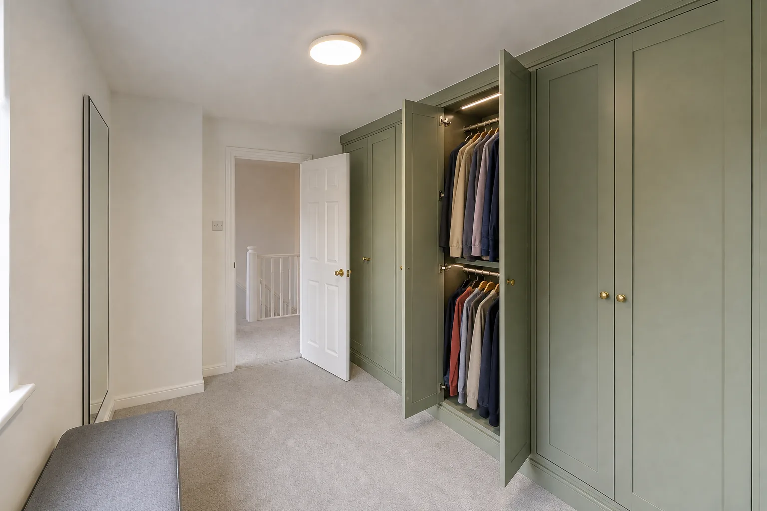 Fitted Dressing Room in a 1990s Detached House in Ponteland, Northumberland, photo 2 of 3