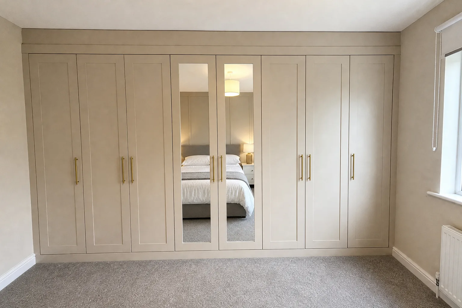 Main Bedroom with Floor to Ceiling Fitted Wardrobes in Moortown, Leeds, photo 3 of 4