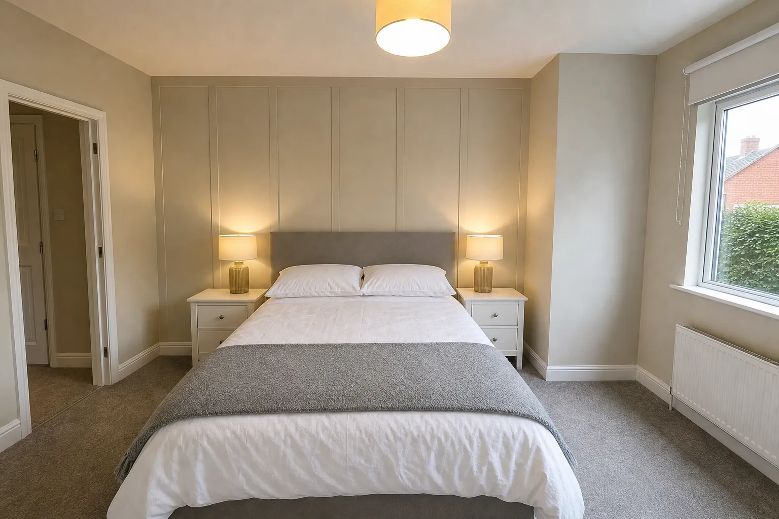 Main Bedroom with Floor to Ceiling Fitted Wardrobes in Moortown, Leeds, photo 4 of 4