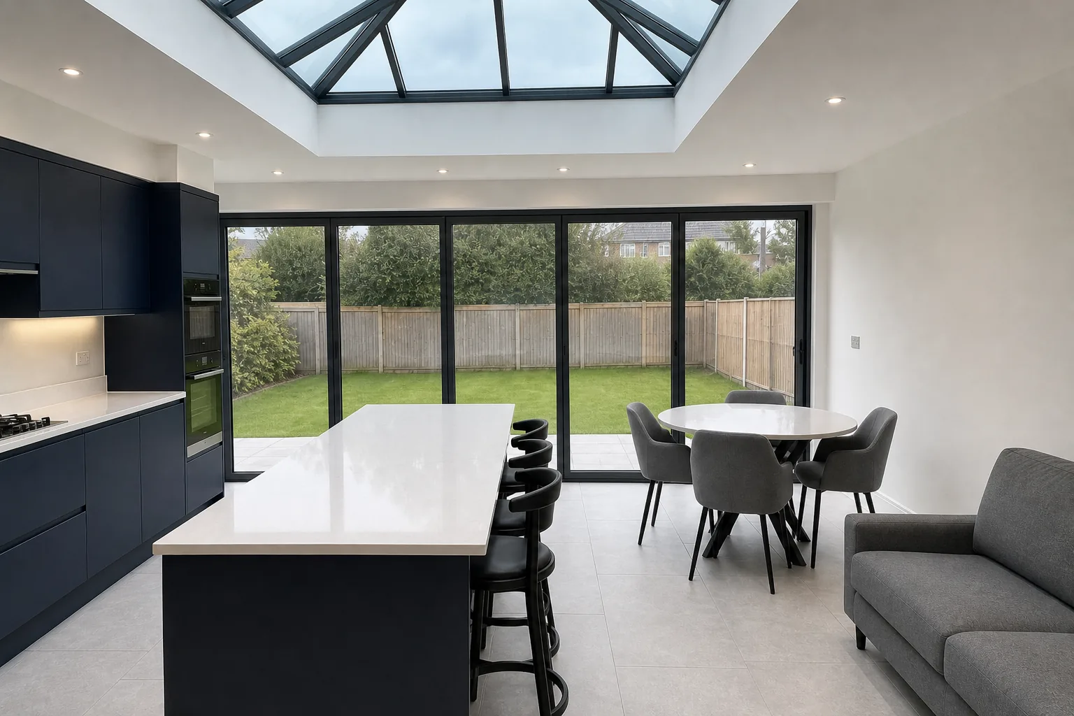 Flat Roof Rear Extension with a Kitchen Diner in Sale, Greater Manchester, photo 4 of 5