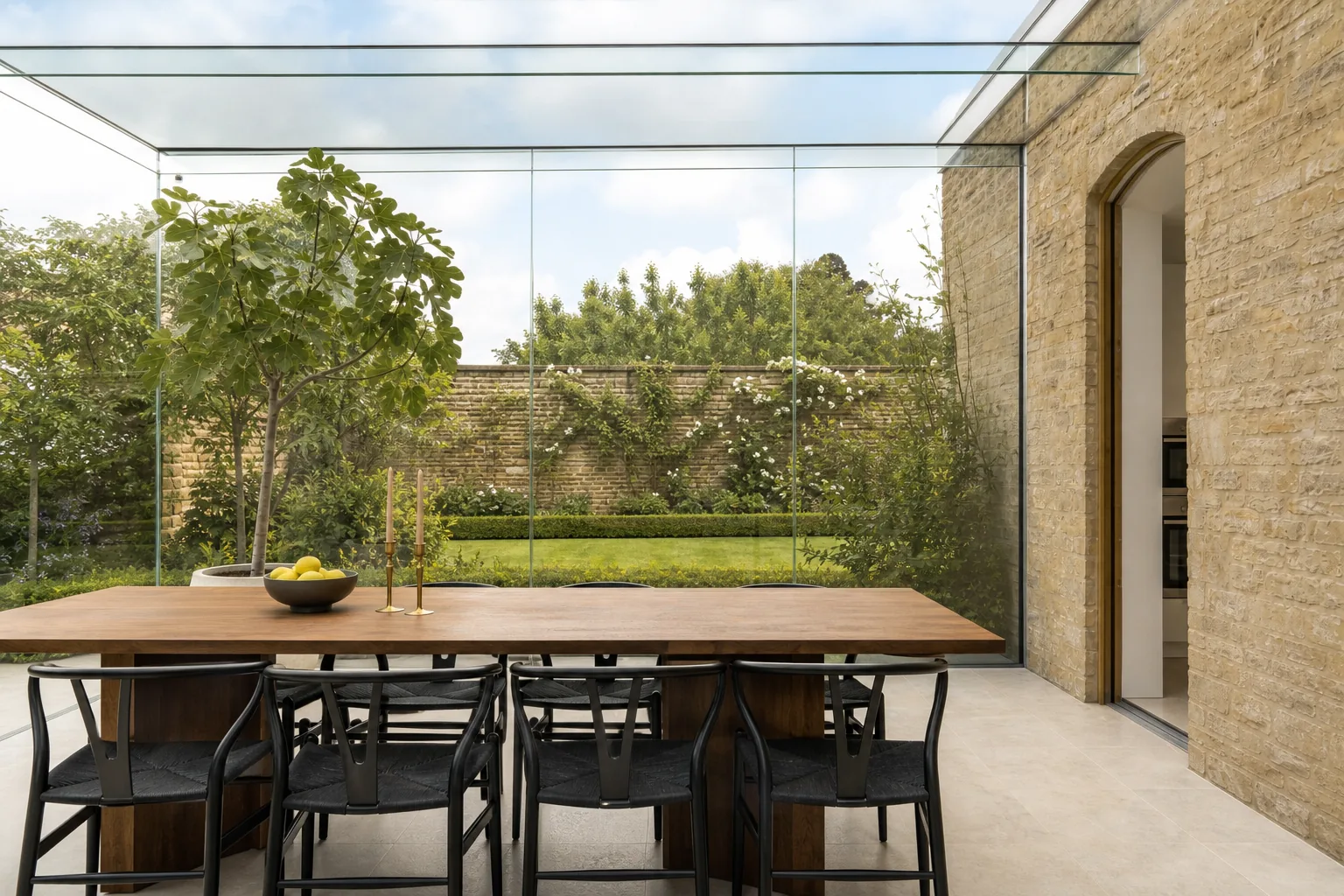 Glass Box Extension on a Georgian Townhouse in Lansdown, Bath, photo 3 of 4