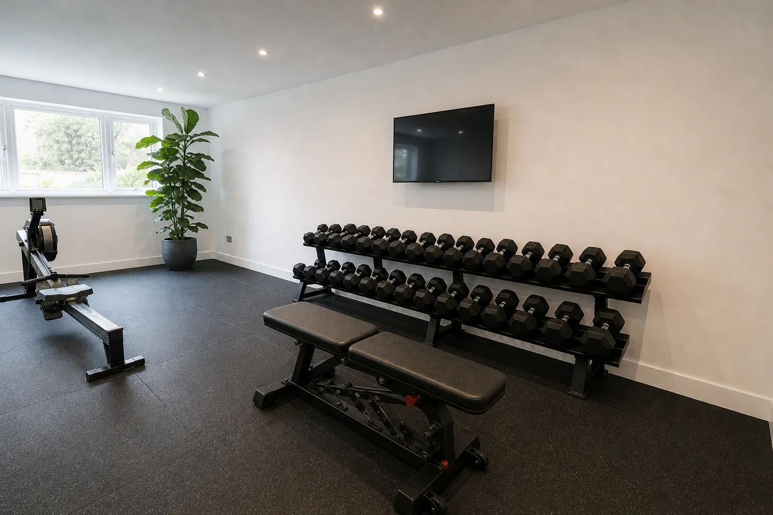 Integral Garage Converted into a Home Gym and Snug in Burpham, Guildford, photo 3 of 4