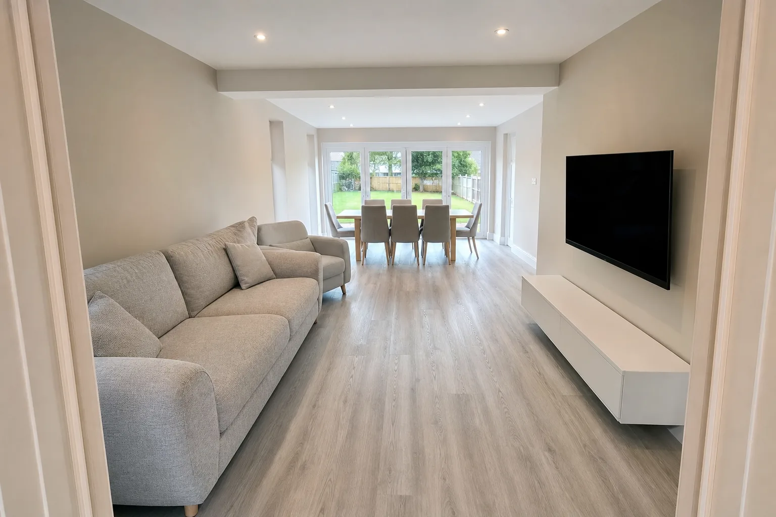 Knocked Through Lounge and Dining Family Room, West Bridgford, Nottingham