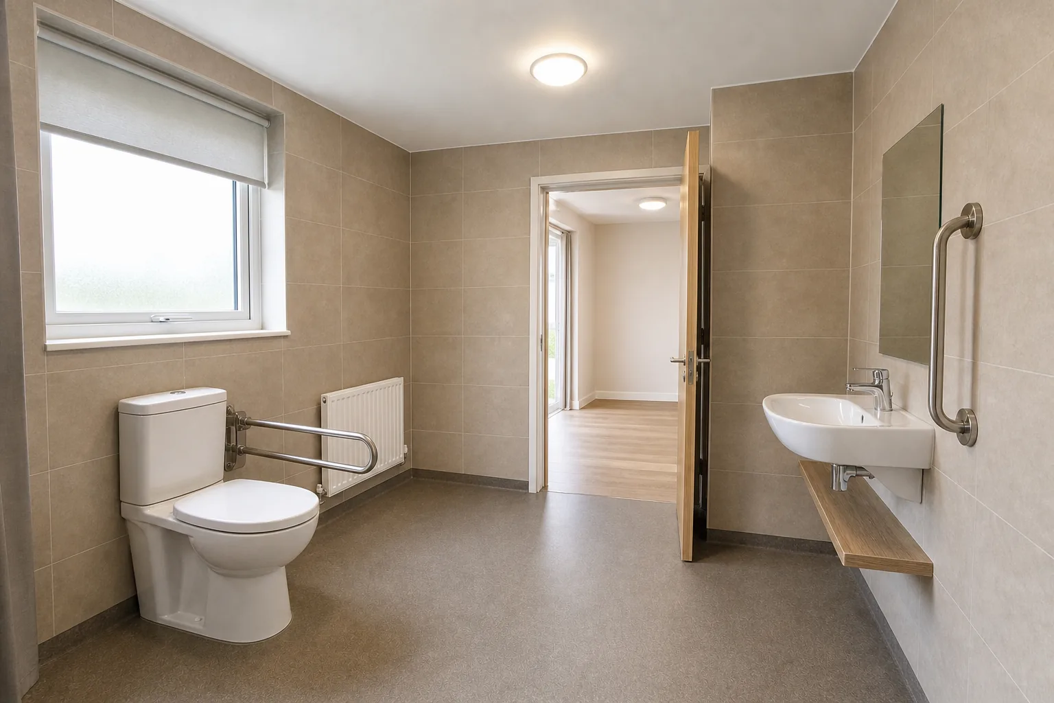 Level Access Wet Room in a Family Bungalow in Newry, County Down, photo 2 of 3