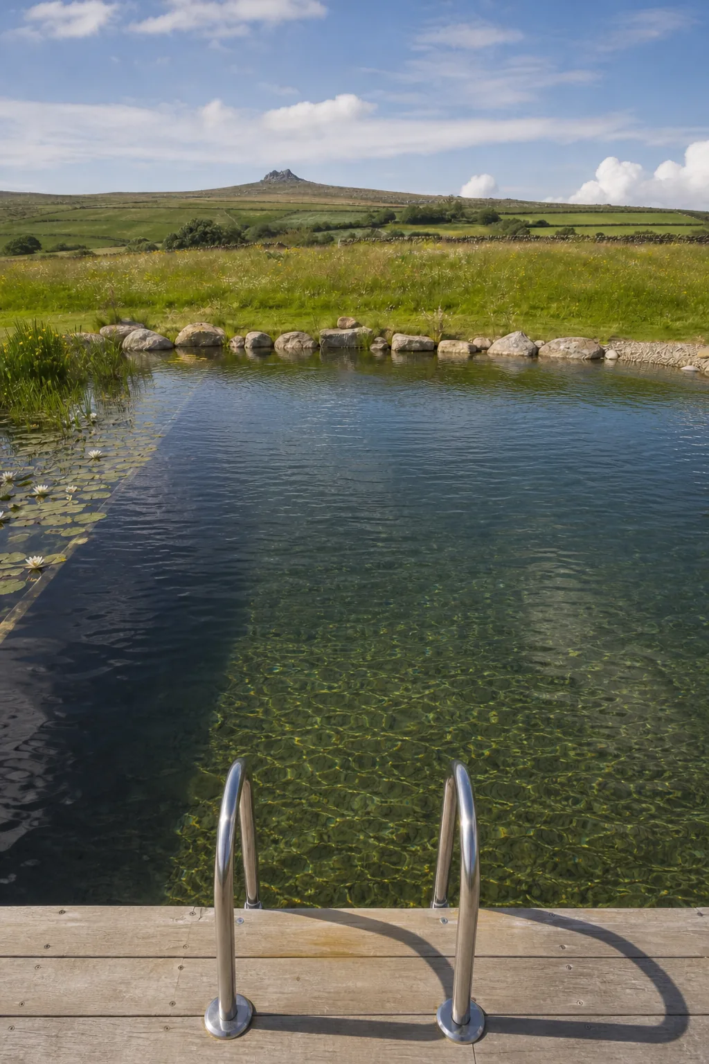 Natural Swimming Pond on the Edge of Dartmoor in Chagford, Devon, photo 4 of 4