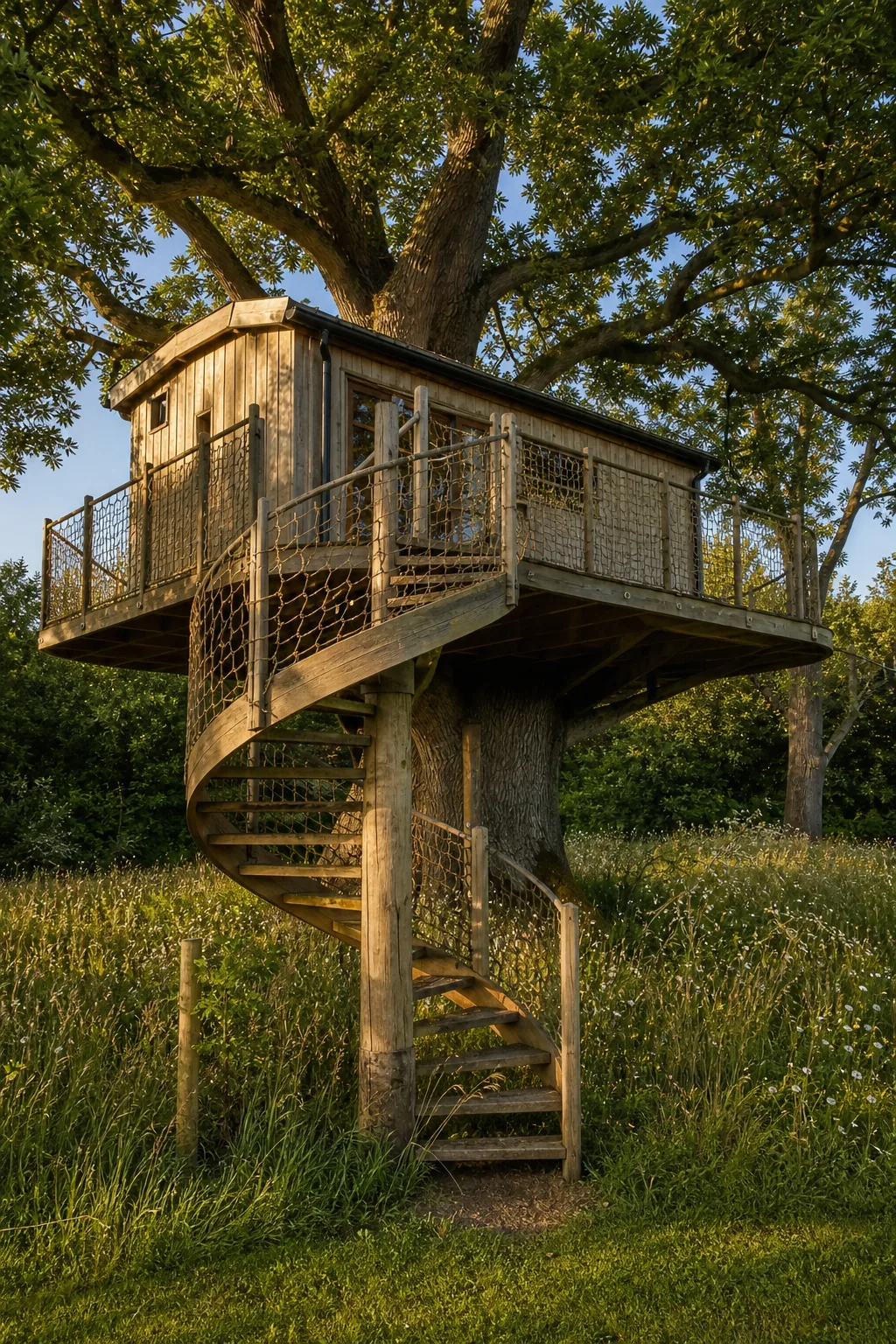 Cedar Tree House Built Around an Old Oak in Wadhurst, East Sussex, photo 2 of 4