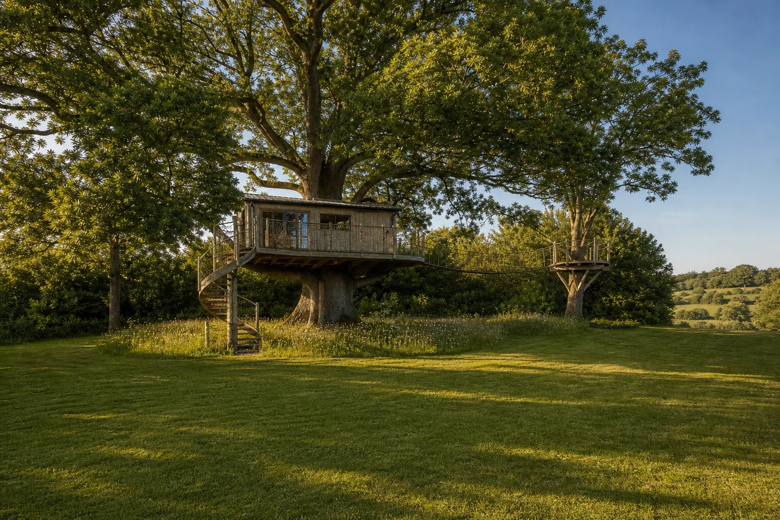 Cedar Tree House Built Around an Old Oak in Wadhurst, East Sussex, photo 4 of 4
