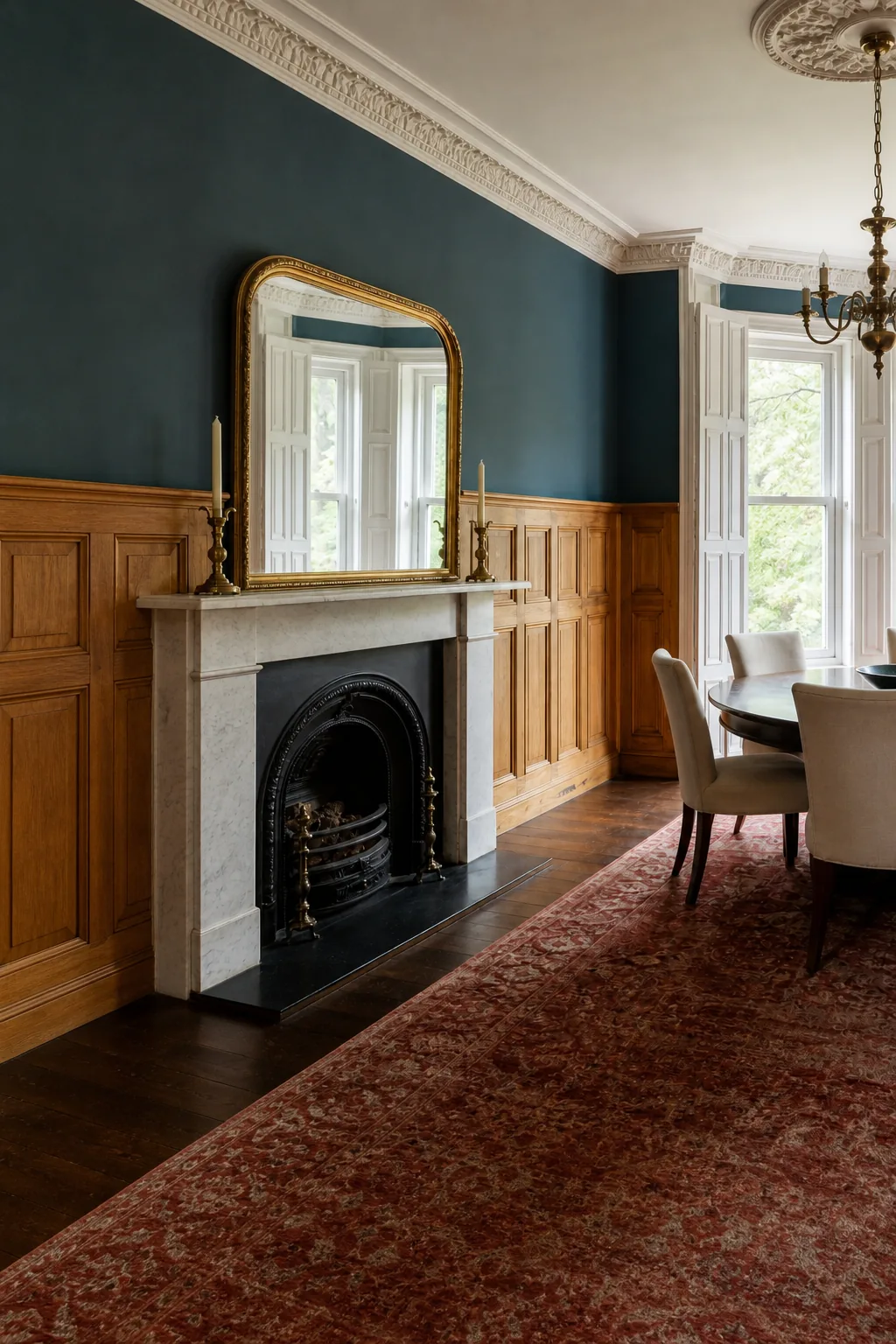 Panelled Dining Room in a Red Sandstone Villa in Bearsden, Glasgow, photo 2 of 4
