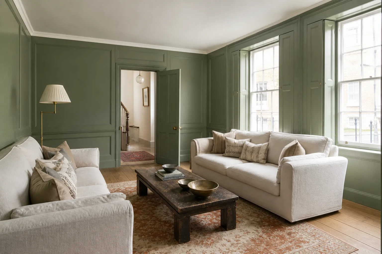 Panelled Living Room with a Wood Burner in Chichester, West Sussex, photo 2 of 4