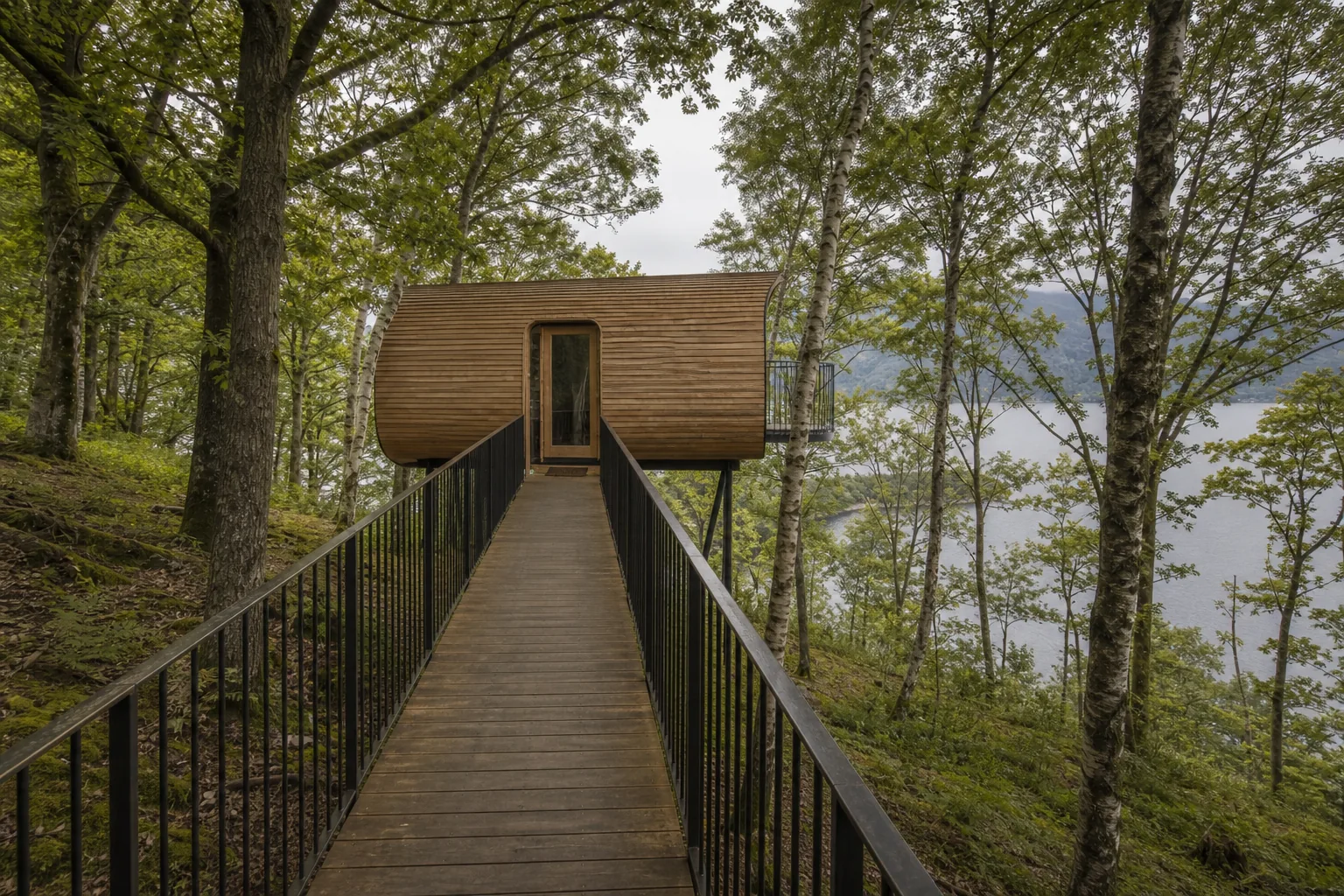 Guest Tree House on Stilts Above a Lake District Wood in Windermere, Cumbria, photo 2 of 4