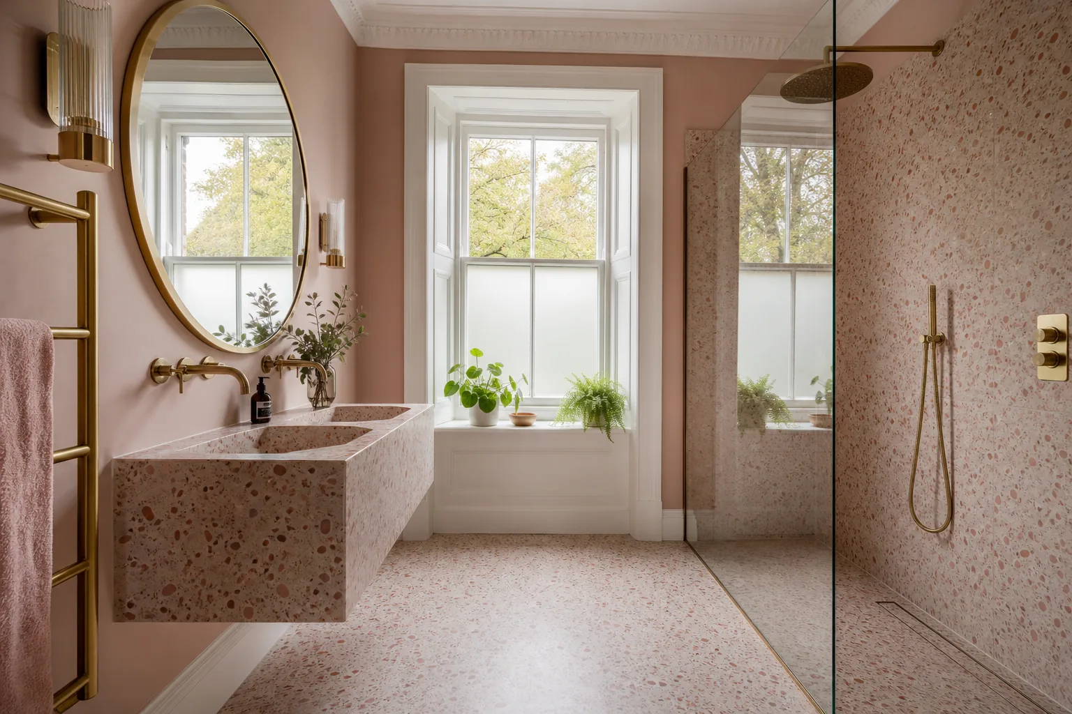 Hotel Style Terrazzo En-suite in a Victorian Villa, Broughty Ferry, Dundee