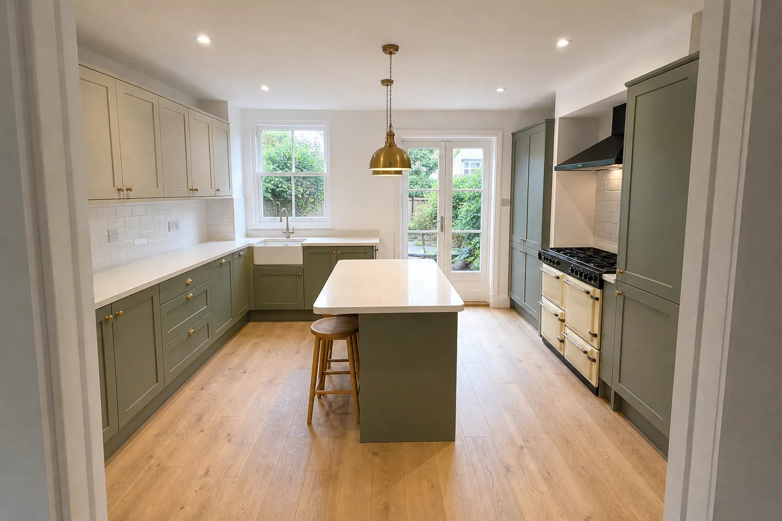 Two Tone Shaker Kitchen in an Edwardian Semi, Headington, Oxford