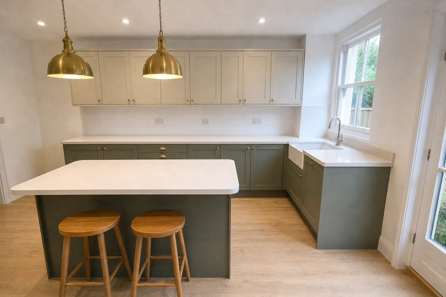 Two Tone Shaker Kitchen in an Edwardian Semi in Headington, Oxford, photo 3 of 5