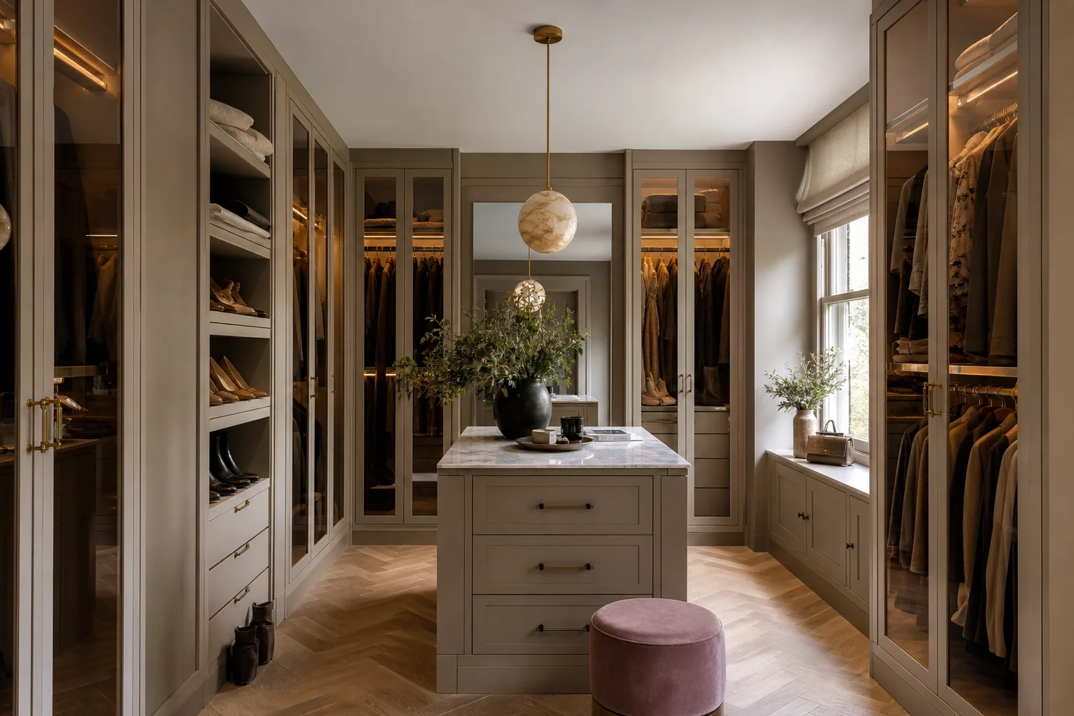 Walk In Dressing Room with a Central Island, Sevenoaks, Kent