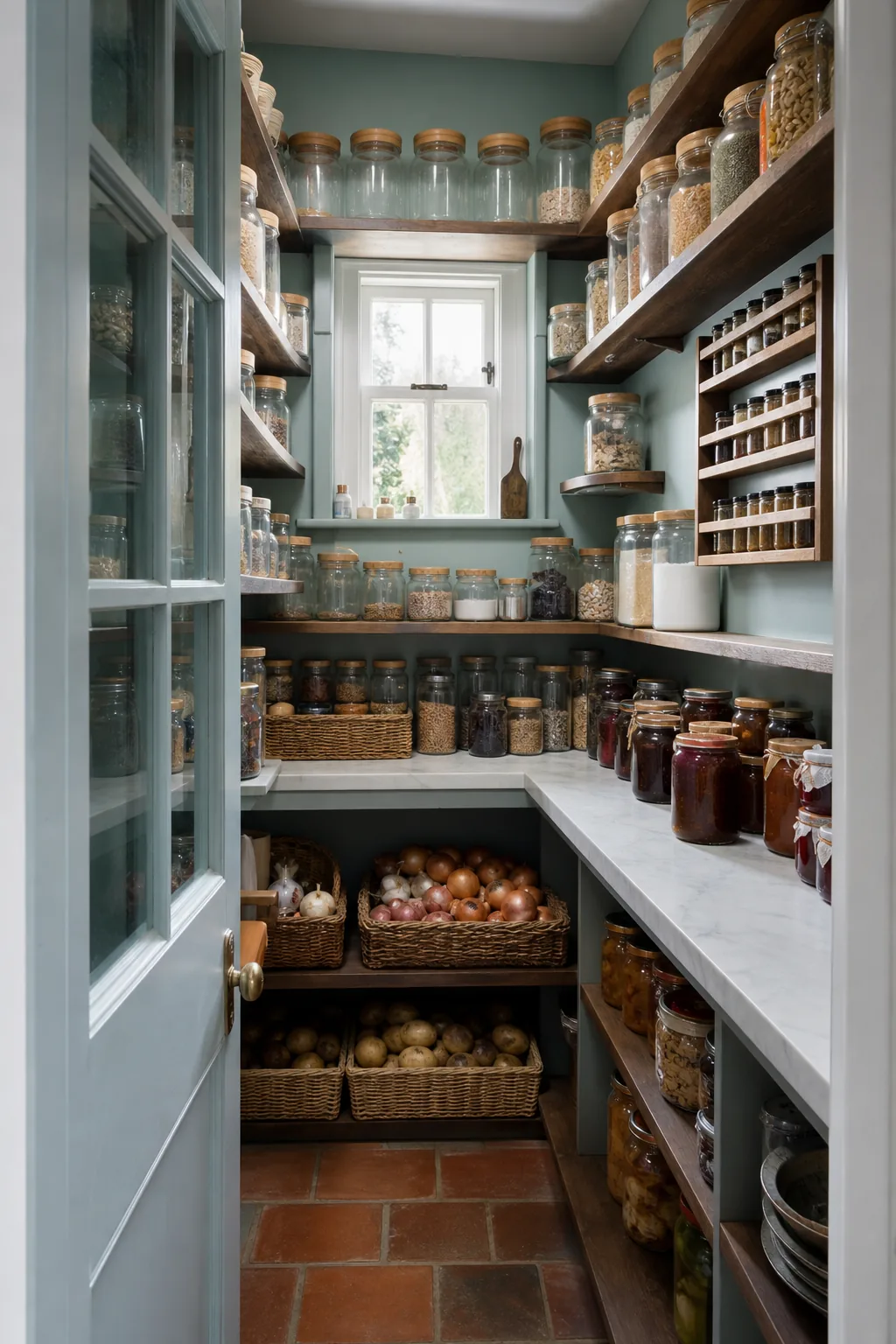 Walk In Larder in a Georgian Rectory, Holt, Norfolk